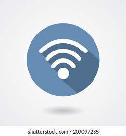 Wi-Fi icon isolated on white background. Vector illustration