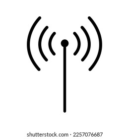 Wifi icon isolated on white background. Free wifi icon. Vector wlan access, wireless wifi hotspot signal sign, icon, symbol