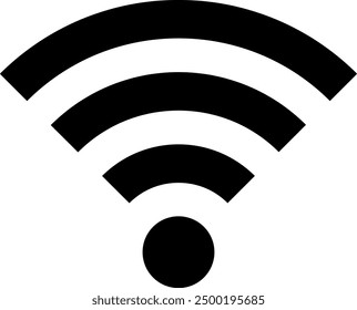 The Wi-Fi icon isolated on white background