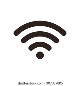 Wi-Fi icon isolated on white background