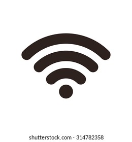 Wi-Fi icon isolated on white background