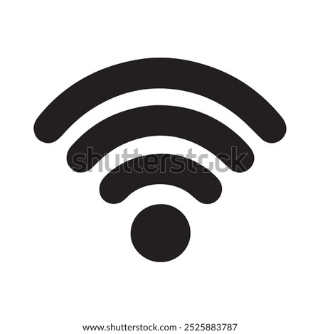 Wi-Fi icon isolated on white background.