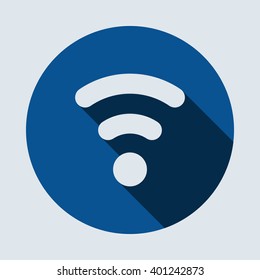 WIFI Icon isolated vector flat design