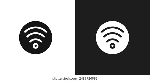Wifi icon line art vector