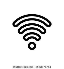 Wi-Fi Icon Line Style Design Web and Mobile Vector Illustration.