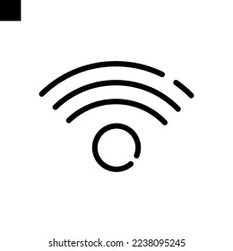 wifi icon line style vector
