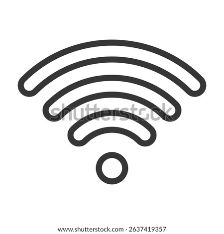 Wifi Icon Lineal Style Vector Illustration