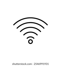 Ícone de Wifi isolado logotipo linear
