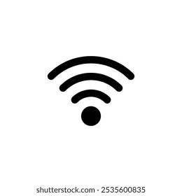 Ícone de Wifi logotipo design. sinal sinal e símbolo. Ícone sem fio