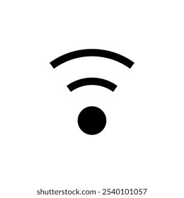 Ícone de Wifi logotipo design. sinal sinal e símbolo. Ícone sem fio