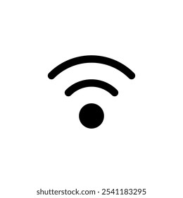 Ícone de Wifi logotipo design. sinal sinal e símbolo. Ícone sem fio