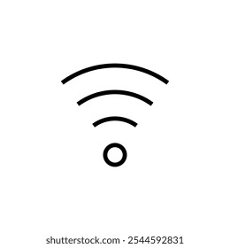 Ícone de Wifi logotipo design. sinal sinal e símbolo. Ícone sem fio