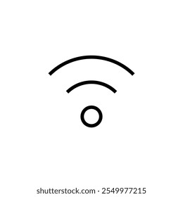 Ícone de Wifi logotipo design. sinal sinal e símbolo. Ícone sem fio