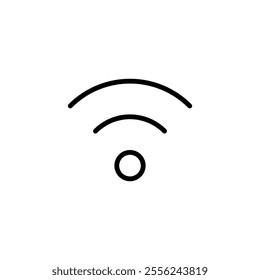 Wifi icon logo design. signal sign and symbol. Wireless  icon