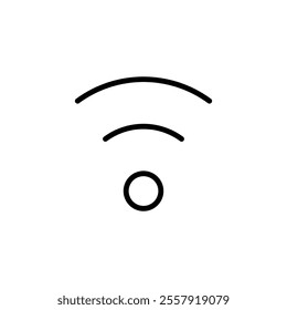 Wifi icon logo design. signal sign and symbol. Wireless  icon