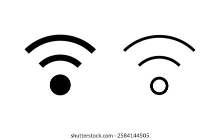 Wifi icon logo design. signal sign and symbol. Wireless  icon