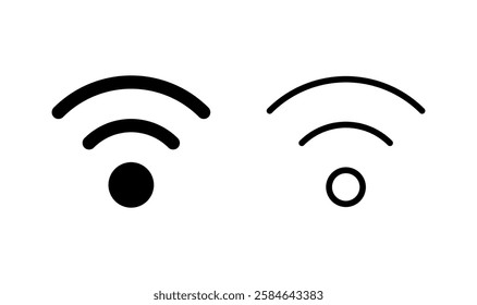 Wifi icon logo design. signal sign and symbol. Wireless  icon