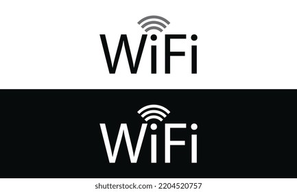 WIFI Icon Logo Design Vektordesign