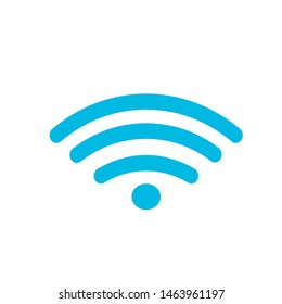 Wifi icon. Logo element illustration. Wifi symbol design. Colored collection. Wifi concept. Blue. Internet. Network icon. Can be used in mobile and web.