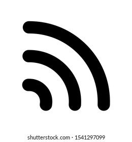 Wi-Fi icon, logo isolated on white background