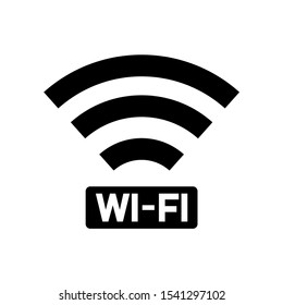 Wi-Fi icon, logo isolated on white background