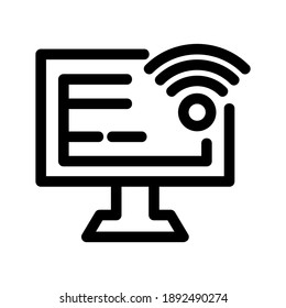 icono wifi o logotipo símbolo de signo aislado ilustración vectorial - iconos vectoriales de estilo negro de alta calidad
