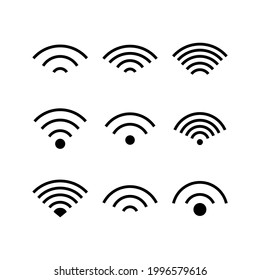 wifi icon or logo isolated sign symbol vector illustration - Collection of high quality black style vector icons
