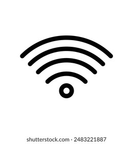 Wifi icon logo sign vector outline