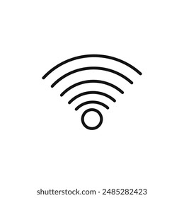 Wifi icon logo sign vector outline