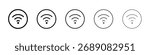 Wifi icon for mobile concept and web design.