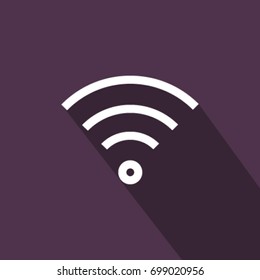 W-ifi icon. Modern flat design