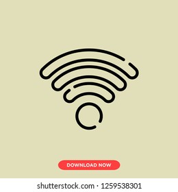 Wifi icon modern vector style. Wifi modem icon for web and app. Wifi modem icon concept.