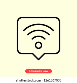 Wifi icon modern vector style