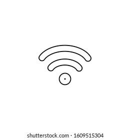 Wifi icon. Network connection symbol. Logo design element