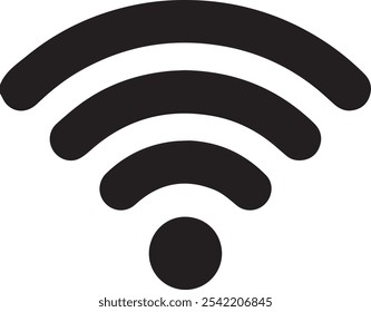 Ícone Wifi. Ícone linear de rede WiFi. Sinal e símbolo. Ícone de Wi-Fi símbolo plano de elemento de sinal de internet sem fio. Sinal livre com fundo isolado. Ilusão do vetor do sinal sólido da área de wifi pública.