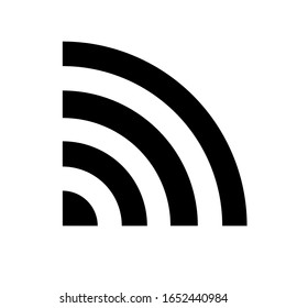 Icono Wifi símbolo de red vector, Icono wifi ilustración plana aislada en fondo blanco