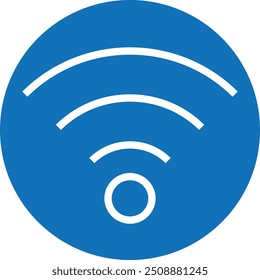 Wi-Fi icon. network icon vector(blue version)