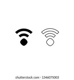 Wifi icon. Networking sign