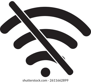 Wifi icon and no wifi icon vector isolated on white background, Connect and disconnected wireless network, wifi icon Vector set outline or illustration.
