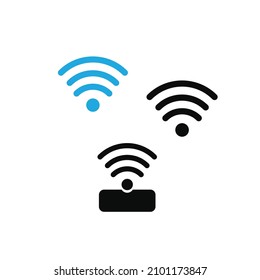 wifi icon on white background