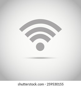 wifi icon on white background