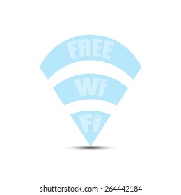 wifi icon on white background 