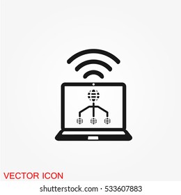 WiFi icon on white background