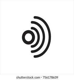 Wifi Icon on white background, Vector Illustration, Eps10.