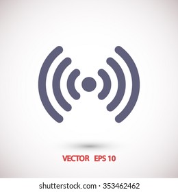 wifi, wi-fi icon. One of set web icons