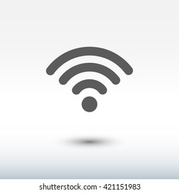 wifi, wi-fi icon. One of set web icons