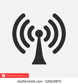 wifi, wi-fi icon. One of set web icons