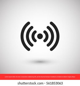 wifi, wi-fi icon. One of set web icons