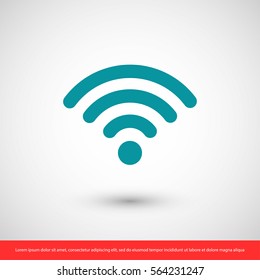 wifi, wi-fi icon. One of set web icons