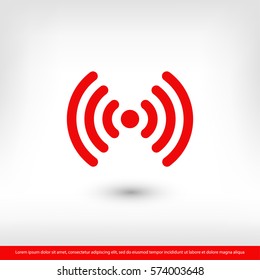 wifi, wi-fi icon. One of set web icons